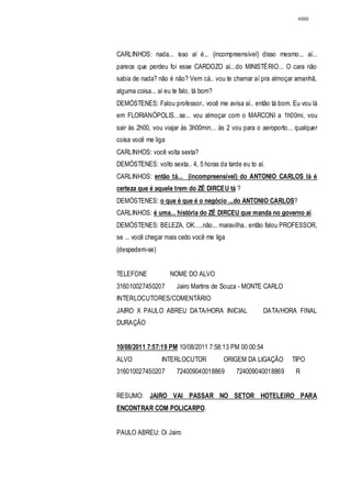 Relatório CPMI do Cachoeira parte 2