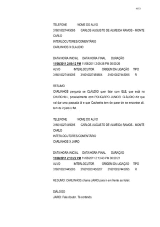 Relatório CPMI do Cachoeira parte 2