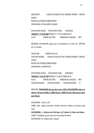 Relatório CPMI do Cachoeira parte 2