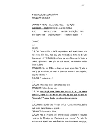 Relatório CPMI do Cachoeira parte 2