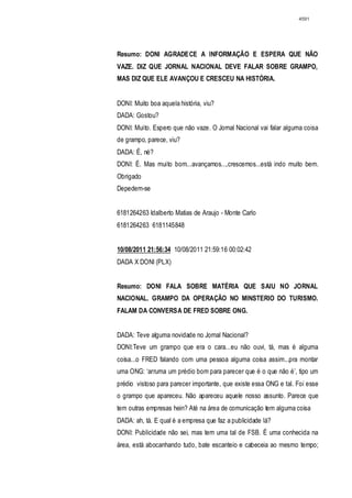 Relatório CPMI do Cachoeira parte 2