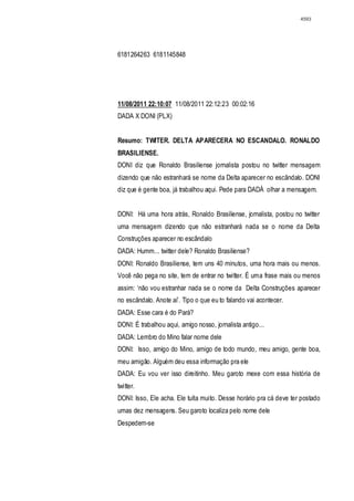 Relatório CPMI do Cachoeira parte 2