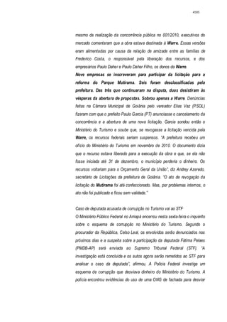 Relatório CPMI do Cachoeira parte 2