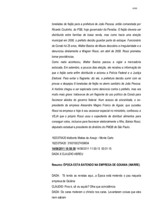 Relatório CPMI do Cachoeira parte 2