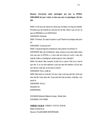 Relatório CPMI do Cachoeira parte 2