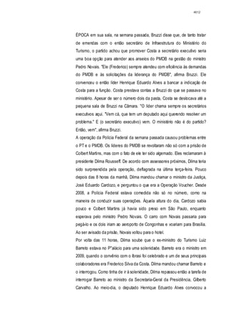 Relatório CPMI do Cachoeira parte 2