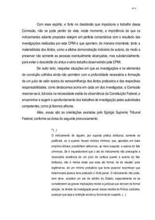 Relatório CPMI do Cachoeira parte 2
