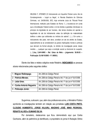 Relatório CPMI do Cachoeira parte 2