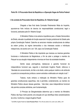 Relatório CPMI do Cachoeira parte 2