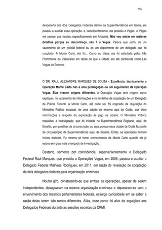 Relatório CPMI do Cachoeira parte 2