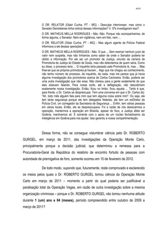 Relatório CPMI do Cachoeira parte 2