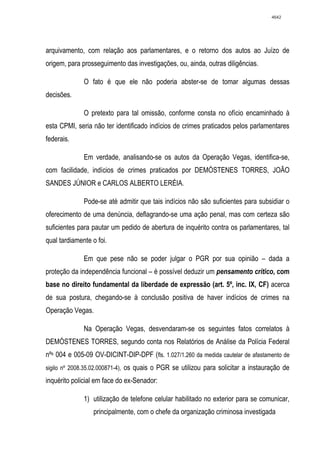 Relatório CPMI do Cachoeira parte 2