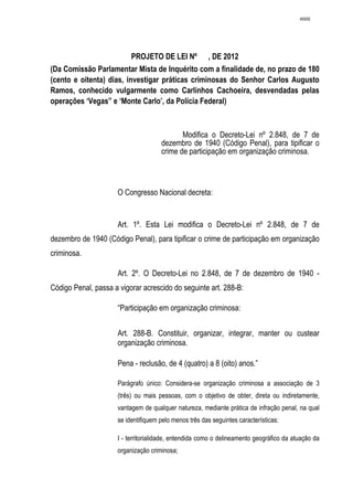 Relatório CPMI do Cachoeira parte 2