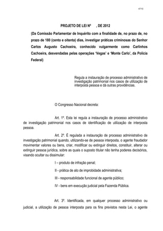 Relatório CPMI do Cachoeira parte 2