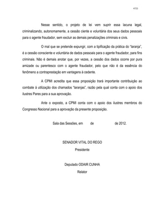 Relatório CPMI do Cachoeira parte 2