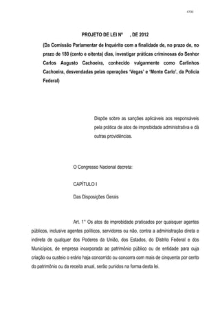 Relatório CPMI do Cachoeira parte 2