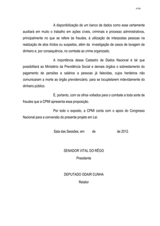 Relatório CPMI do Cachoeira parte 2