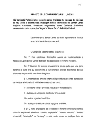 Relatório CPMI do Cachoeira parte 2