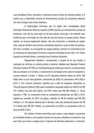 Relatório CPMI do Cachoeira parte 2