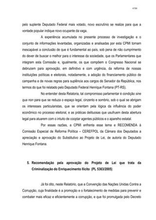 Relatório CPMI do Cachoeira parte 2