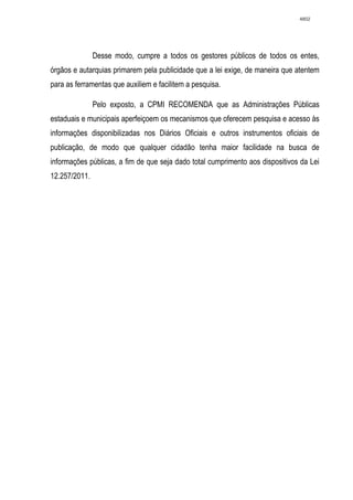 Relatório CPMI do Cachoeira parte 2