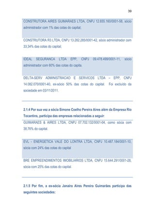 Relatório CPMI do Cachoeira parte 2