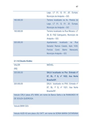 Relatório CPMI do Cachoeira parte 2