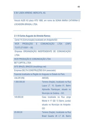 Relatório CPMI do Cachoeira parte 2