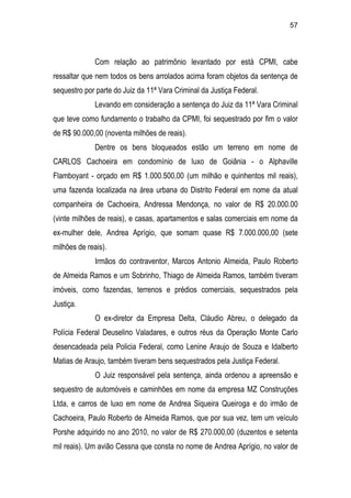 Relatório CPMI do Cachoeira parte 2