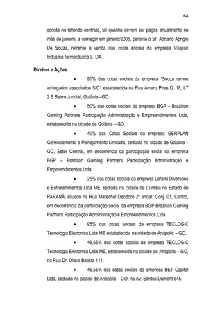 Relatório CPMI do Cachoeira parte 2