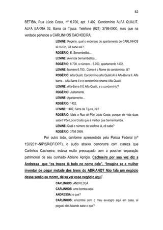 Relatório CPMI do Cachoeira parte 2