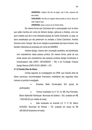 Relatório CPMI do Cachoeira parte 2