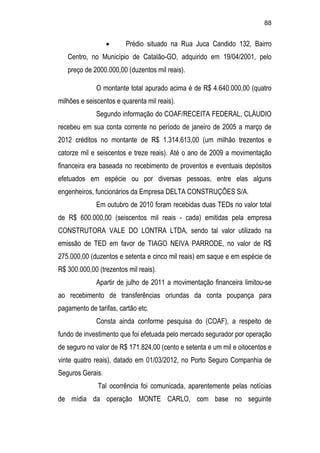 Relatório CPMI do Cachoeira parte 2