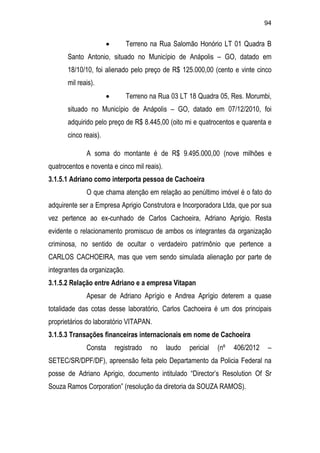 Relatório CPMI do Cachoeira parte 2