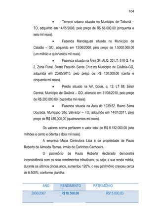 Relatório CPMI do Cachoeira parte 2