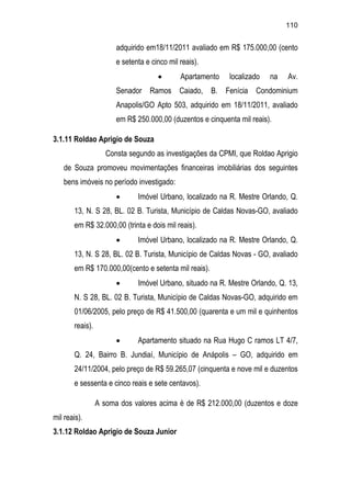 Relatório CPMI do Cachoeira parte 2