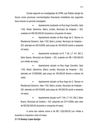 Relatório CPMI do Cachoeira parte 2