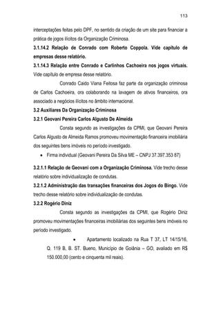 Relatório CPMI do Cachoeira parte 2