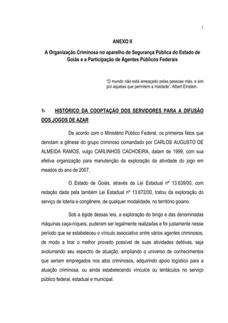 Relatório CPMI do Cachoeira parte 2