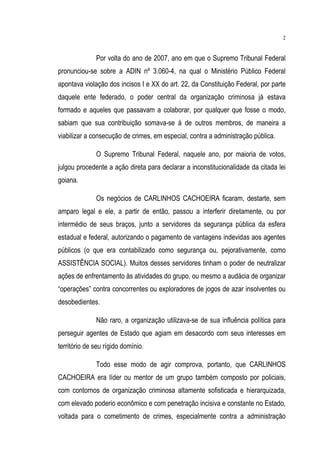 Relatório CPMI do Cachoeira parte 2