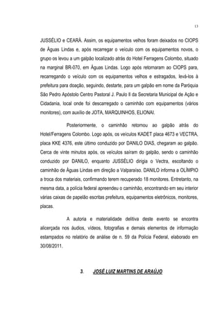 Relatório CPMI do Cachoeira parte 2