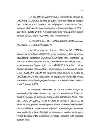 Relatório CPMI do Cachoeira parte 2