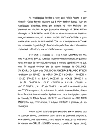 Relatório CPMI do Cachoeira parte 2