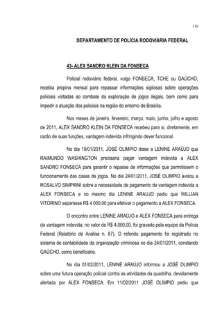 Relatório CPMI do Cachoeira parte 2