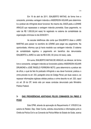 Relatório CPMI do Cachoeira parte 2