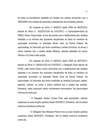 Relatório CPMI do Cachoeira parte 2