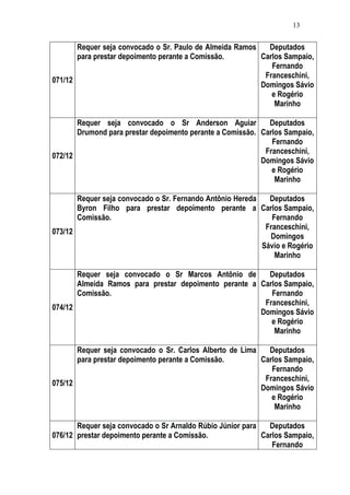 Relatório CPMI do Cachoeira parte 2