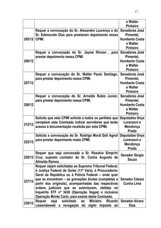 Relatório CPMI do Cachoeira parte 2