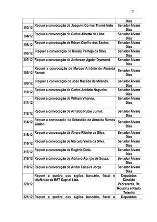 Relatório CPMI do Cachoeira parte 2