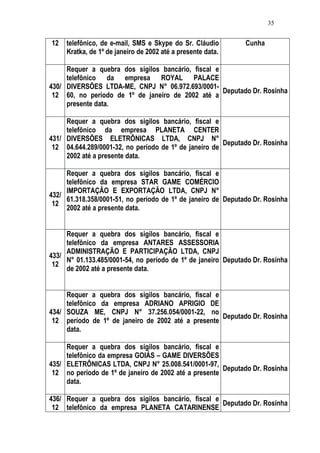 Relatório CPMI do Cachoeira parte 2